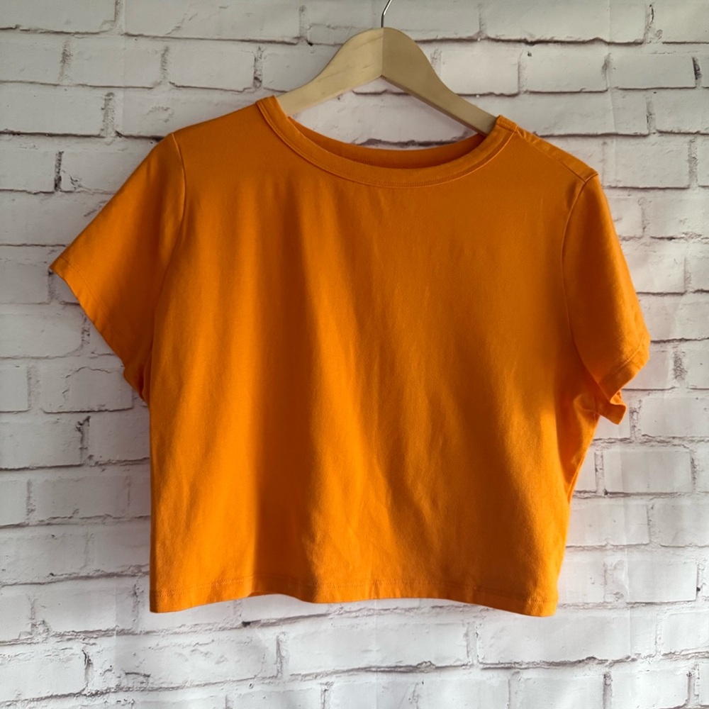 Wild Fable Bright Orange Crop Top